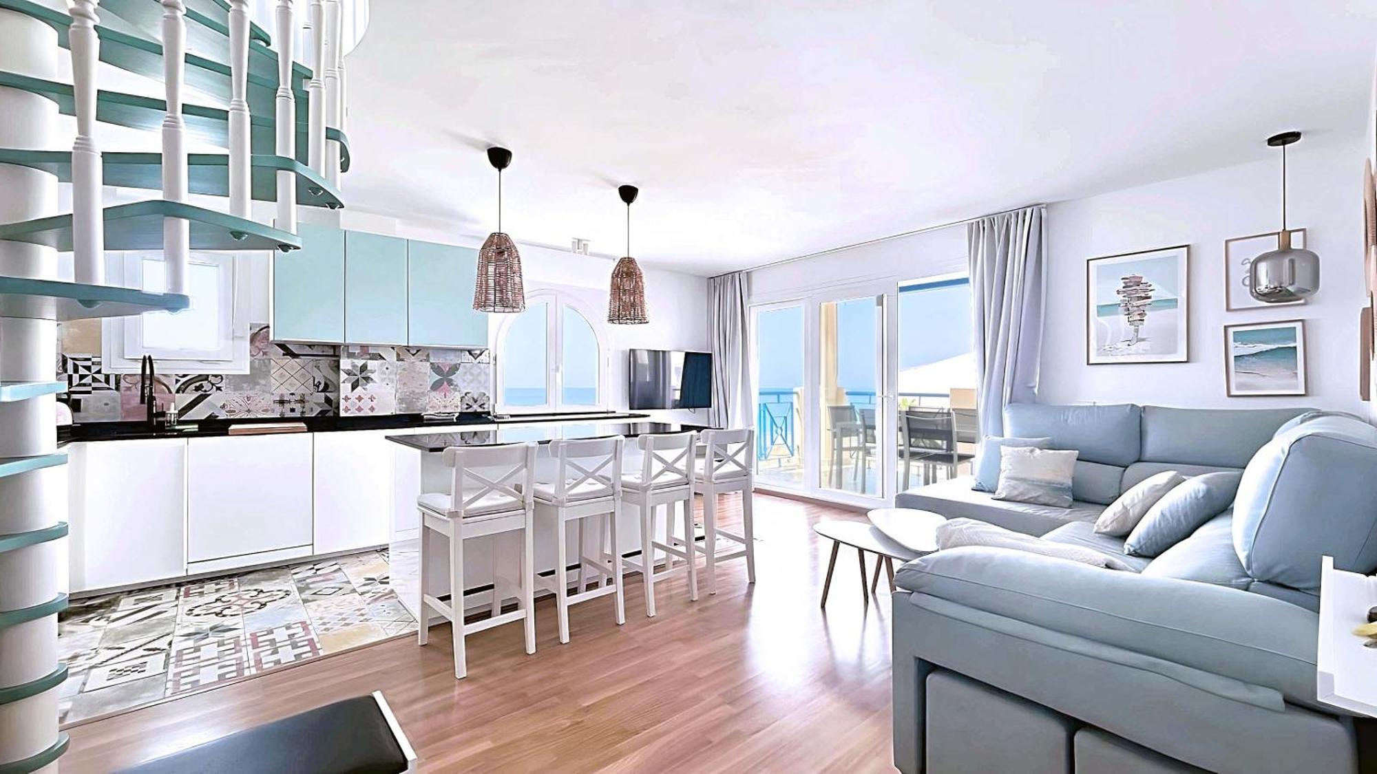 Ferienwohnung Atico De Albaida Duplex Frente Al Mar Morche Exterior foto
